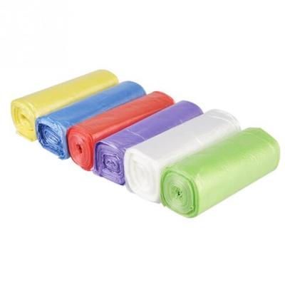 China Leak Proof Custom Biodegradable Garbage Bags Colorful PLA Plastic Bin Bags for sale