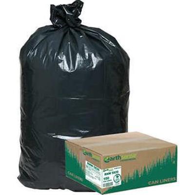 China Black PLA Compostable / Biodegradable Plastic Garbage Bags Heat Sealing Type for sale