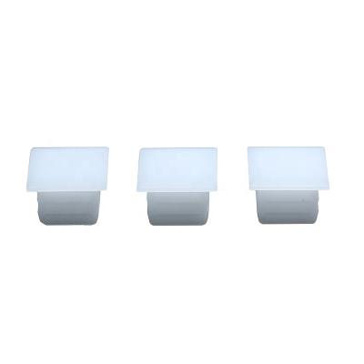 China Shutters Wholesale White Plastic Window Square Hole Door Sockets Cover OEM End Cap Sockets for sale