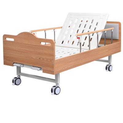 China Hot Selling Hospital Room Specifications Use Medical Wooden Nursing Bed, Health Care Electric Manual Hospital Bed for sale