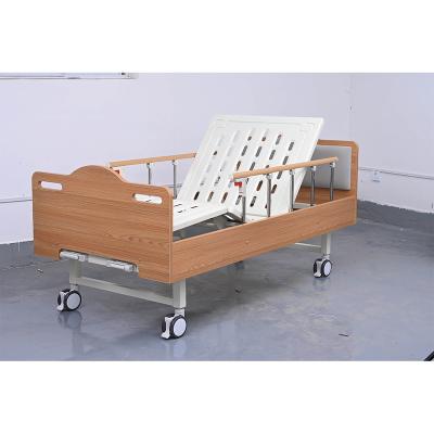 China T-Y06 Hospital Room Newcomer Hospital Room Furniture Clinic Wooden Home Care Older Patient Caregiver Rotating Bed With Two Cranks for sale