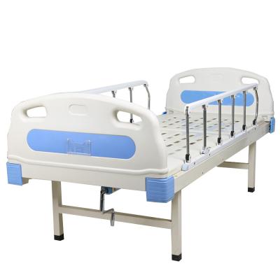 China Hosptial or Home Manufacturer Wholesale High Quality Cheap Manual Single 1 Crank Medical Bed One Function Nursing Bed Patient Home Hospital Bed for sale