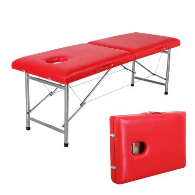 China Contemporary Hot Selling Spa Beauty Tattoo Folding Massage Bed High Quality Moxibustion Bed Massage Table for sale