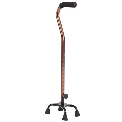 China Foldable T Walking Cane for Hand Folding Lightweight Portable Adjustable Walking Stick with Four Legs J11 for sale