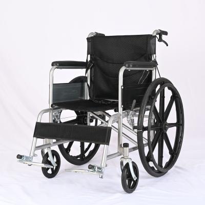 China Good Price Aluminum Steel Wheelchair Portable Folding Wheelchair Light Weight For Elderly And Disabled People for sale