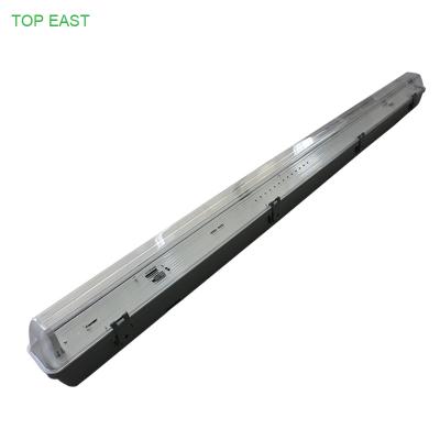 China IRON+PS 18w 24w Single Waterproof Led Tube Light Fixture Batten Tube CE Approved for sale