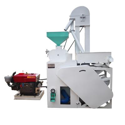 China High efficiency 6LN-15 400-500kg/h small complete equipment rice diesel type processing machinesmall scale rice mill machine for sale