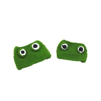 China Wholesale Hat Frog Pet Kittens Handwoven Stocked Hair Set Kittens Wool Cat Hat for sale