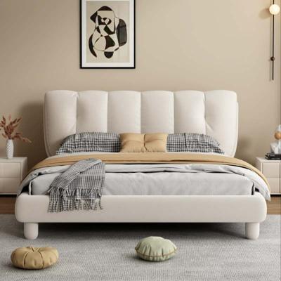 China Storage Italy Customized Bedroom Italian Design Bed Set Luxury King Queen Size Furniture Fabric Bed for sale