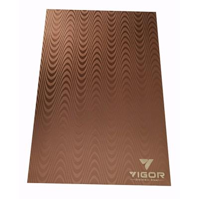 China Architecture Decoration and Fabrication Decorative Material SS 304 304L 430 Rose Gold Color Stainless Steel Sheet Plate for sale