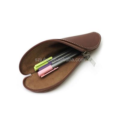 China Schools & 2022 Offices Factory Cosmetic Case Custom Design Premium Leather Pencil Case for sale