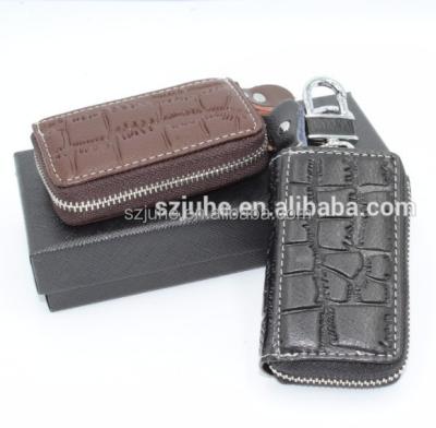 China Real Skin Cow Leather Crocodile Color Mix Color Mix Holder Wallet Key Key Purse for sale