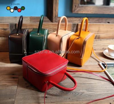 China Handbag Sets Real HOT Italian Cow Leather Handbag Messenger Bag Vintage Genuine Leather Women Shoulder Bag for sale