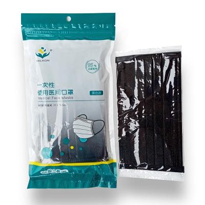 China 3 Ply Filter Anti Dust Mouth Mask Breathable Adult Black Earloop Disposable Face Masks Nonwoven Protective Masks IN STOCK for sale