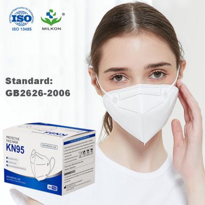 China Ear-loop 5 layer elastic disposable black cubrebocas kn95 mascarilla particle respirator kn95 medical face mask Individually packed for sale