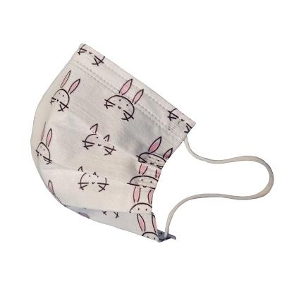 China Funny Cute Printed Design 3ply Disposable Surgical Earloop Mask Dental Medical Nonwoven No Allergy Face Mouth Mask Anti Dust Pollen Spray for sale