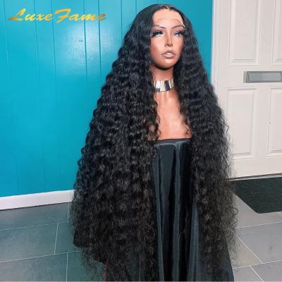 China New Arrival Transparent Pineapple Wave 13X6 Lace Front Wig,Brazilian Virgin Full Lace Hair Wig,Curly Human Lace Front Wig for sale