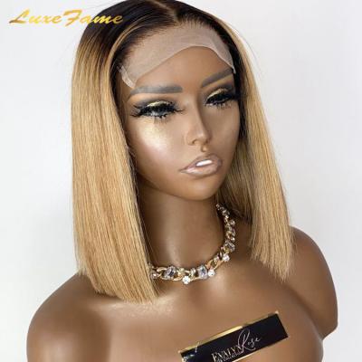 China Curly Lace Front Wig, Lace Front Wig, Factory 1B 27 Bob 13x6 Hd Wig Guangzhou Curl 13x6 Hd Lace Hair 1B 27Free Sample Wig for sale