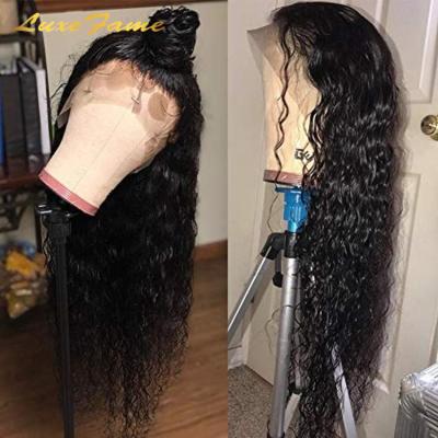 China Gorgeous Transparent Swiss Deep Wave 13X6 Lace Wig, Cheapest 22 Inches Deep Wave Hair Wig, Human Brazilian Deep Wave Lace Frontal Wig for sale