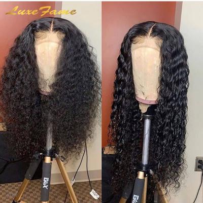 China Hot Selling Deep Wave Virgin Brazilian Mink Brazilian Deep Curl Full Lace Wig, Best Girls Natural Hair Wig, 10a Grade Guangzhou Braided Full Lace Wig for sale