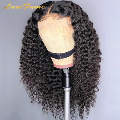 China 180 Density Unprocessed Deep Wave Brazilian Hair Full Lace Wig, 18-26 Inch Human Hair Wig, Remy 100% 40 Inch Deep Wave Full Lace Wig for sale