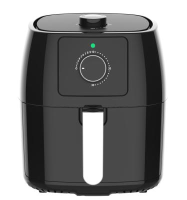 China S/S 304 4.5L Cubic Plastic Heating Element Manual Control Air Fryer Without Oil Fryer for sale