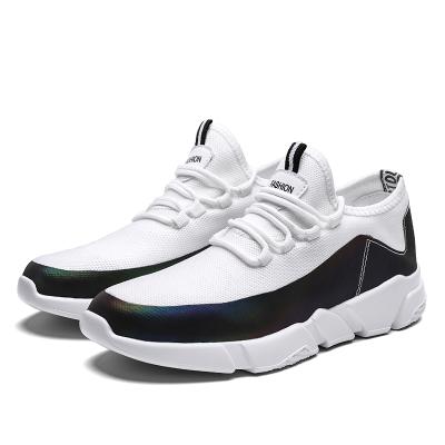 China 3M Fashion Sneakers Night Run Material White Black Men Walking Shoes Anti-odor Fujian Running Shoes For Men for sale