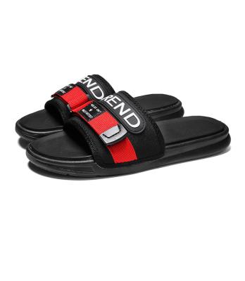 China CUSHIONING High Quality Custom Logo Indoor Outdoor Slipper Flat Men Slipper Sandals For Male for sale