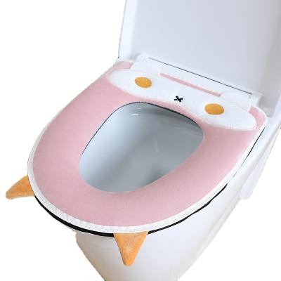 China Viable Round Warm Thick Warm Household Winner Toilet Seat Waterproof Toilet Cover With Hand for sale