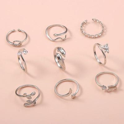 China New Arrival European Romantic Toe Rings Butterfly Retro Heart Toe Rings For Couples Adjustable Fashion for sale