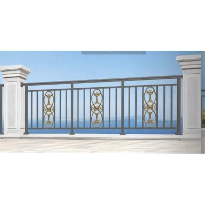 China Modern Cheap Aluminum Barrier Balcony Railings Customized Design Simple Grill Fence For Villa for sale