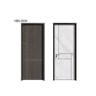 China UAE Modern Apartment Interior Doors Home Modern Wood Interior Wooden Door for sale