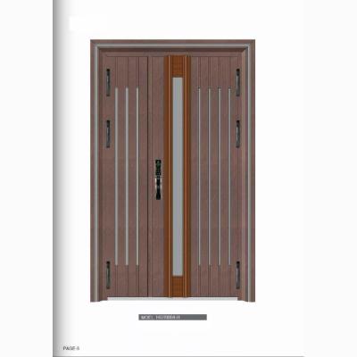 China High Quality Security Heavy Duty Residential Turkish Steel Wood Heavy Duty European Style Doors Sound Insulation Bullet Door Security Armored Door for sale