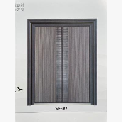 China Modern Design Custom Aluminum Door Anti Theft Security Modern Design Aluminum Door Height Color Aluminum Door Exterior For Turkey for sale