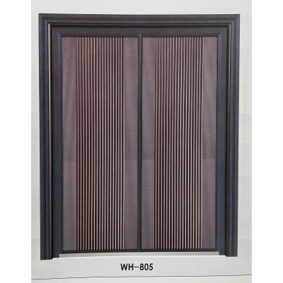 China Height Household Customizable Style Modern Design Entry Iron Aluminum Doors Front Security Door for sale