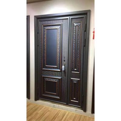 China 2021 Hot Selling New Customizable Modern Style Security Door Modern Aluminum Iron Doors Security Pipeline for sale