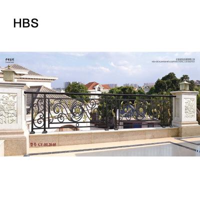 China Modern Private Villa Casting Aluminum Handrails Handrails Fencing For Circular Staircase for sale