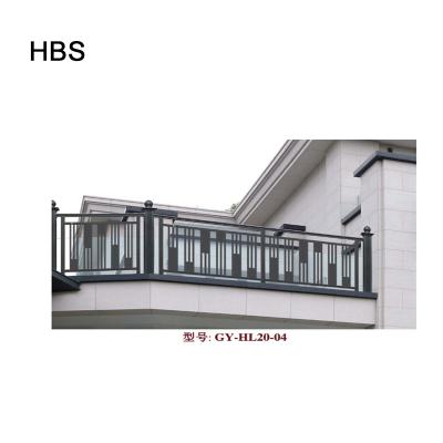 China Modern Duplex Home Curved Staircase Aluminum Fencing Kits / Exterior Antique Brass Railings Design for sale