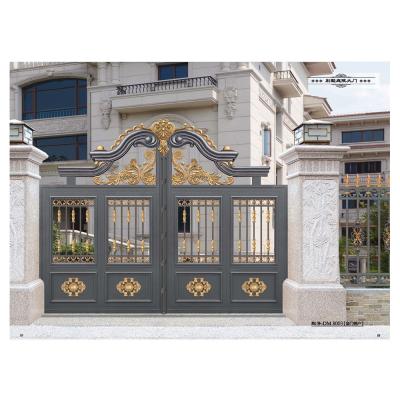 China Modern Luxury Villa Door Double Door Aluminum Metal Campus Sliding Door for sale