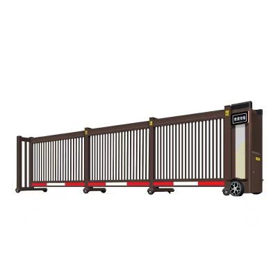 China Industrial anti-collision sliding door with alarm automatic and folding sectional sliding door for sale