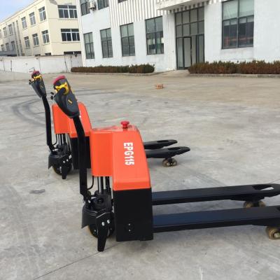 China Farms GP Favorable Price 1.5t/115mm Electric DC Power Pallet Jack / Truck With CE Made In China for sale