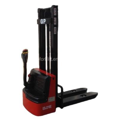 China Hot Selling Hotels Lifting Stacking Electric Pallet Stacker Truck Pallet Lift Stacker zu verkaufen