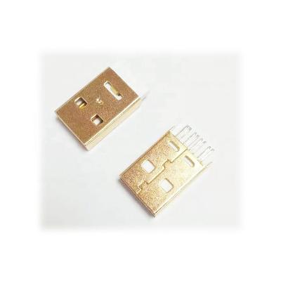 China audio & Metallic Mobile Phone Accessories Visual Gold Plated Connector For Wire Charging USB Data Cable Line For Mobile Phone for sale