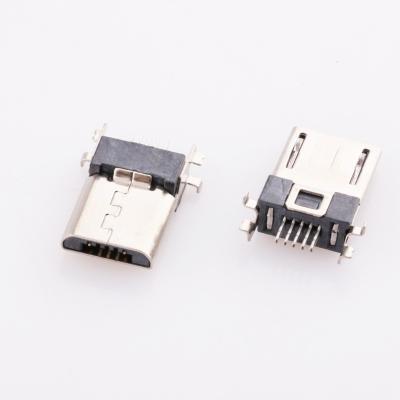 China Stainless Steel USB 5p 2a Male Connector Micro USB Micro SMT Male Connectors for sale