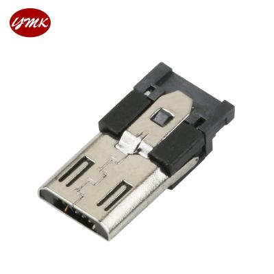 China audio & USB Type B Plastic Micro Video Male 5 Pin Plug Connector Port Solder Shell DIY for sale