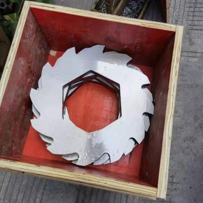 China Building Material Shops Double Shaft Tire Shredder Blade Wood Shredder Machine Rubber Blade For Sale for sale