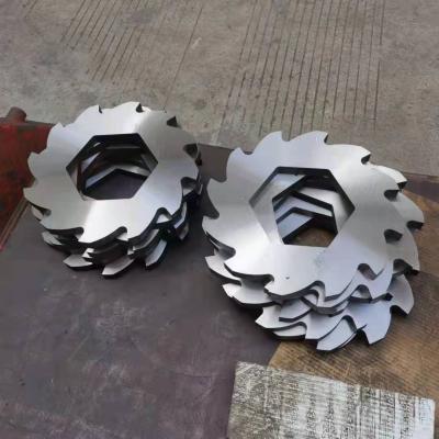 China Construction Material Shops Rubber Tire Tire Biaxial Three Teeth Shredder Double Blade for sale