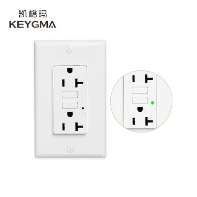 China 110v-240v KEYGMA Test Discount 20A 120V GFI Spare Electrical Outlet for sale