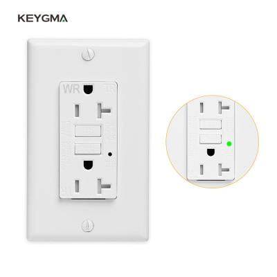 China 100% Test One Keygma Electrical Circuit Breaker 220V GFCI Outlet Accessories With Weather Resistant for sale