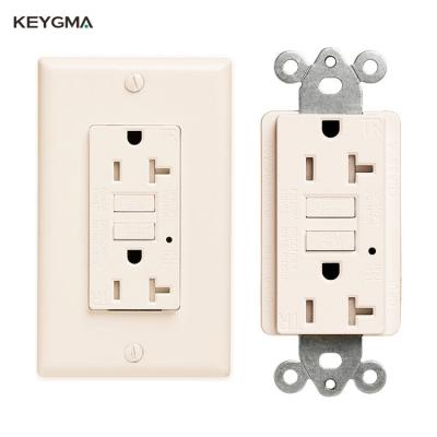 China (Self-Testing) Keygma 220V Self-Testing Wide Voltage GFCI Socket Etl Listed GFCI Outlet With Tamper Resistant Outlet for sale